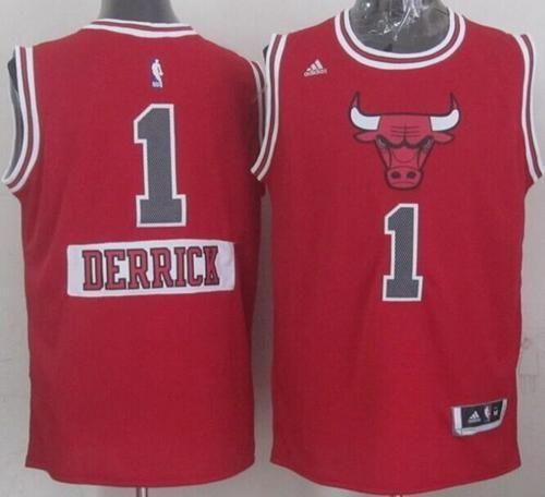 Youth Chicago Bulls #1 Derrick Rose Red 2014-15 Christmas Day Stitched NBA Jersey