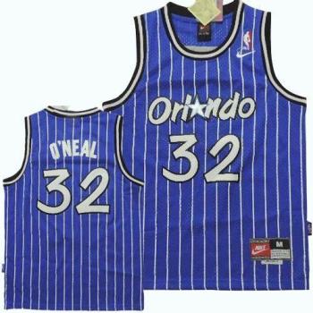 Youth Orlando Magic #32 Shaquille O'Neal Blue Throwback Stitched NBA Jersey