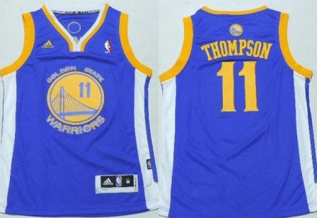 Youth Golden State Warriors #11 Klay Thompson Blue Stitched NBA Jersey