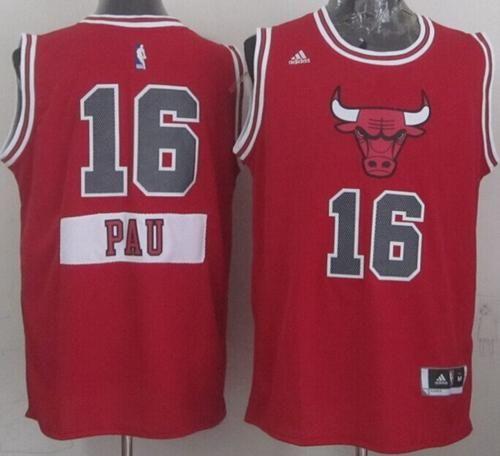 Youth Chicago Bulls #16 Pau Gasol Red 2014-15 Christmas Day Stitched NBA Jersey