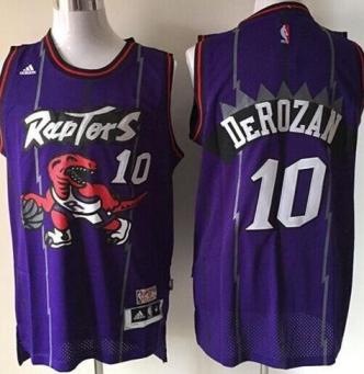 Youth Toronto Raptors #10 DeMar DeRozan Purple Throwback Stitched NBA Jersey