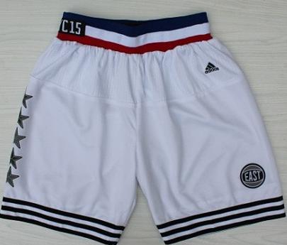 2015 NBA All-Star Eastern Conference White Stitched NBA Short
