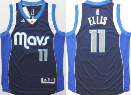 Dallas Mavericks #11 Monta Ellis Navy Blue Stitched Revolution 30 NBA Jersey 2015 New Style