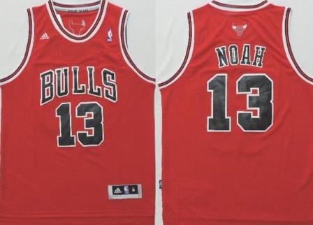 Chicago Bulls #13 Joakim Noah Red Revolution 30 Stitched NBA Jersey