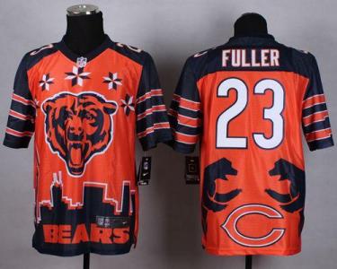 Nike Chicago Bears #23 Kyle Fuller Orange Men's Stitched NFL Elite Noble Fashion Jersey