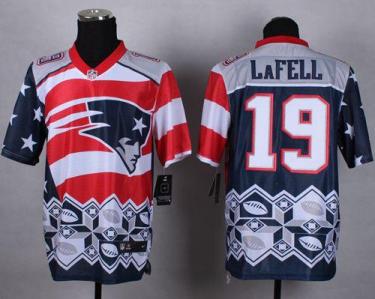 Nike New England Patriots #19 Brandon LaFell Navy Blue Men's Stitched NFL Elite Noble Fashion Jersey