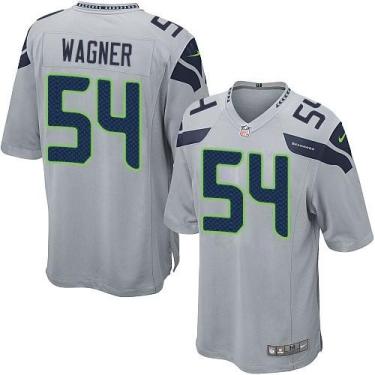 Nike Seattle Seahawks #54 Bobby Wagner Grey Alternate Men's Stitched NFL Game Jersey