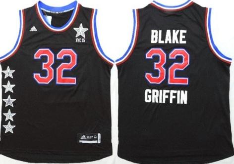 2015 NBA All-Star Western Conference Los Angeles Clippers #32 Blake Griffin Black Stitched NBA Jersey