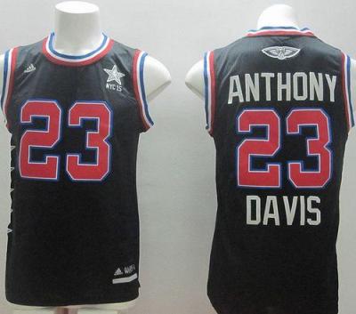 Pelicans 23 Anthony Davis Black 2015 All Star Stitched NBA Jersey