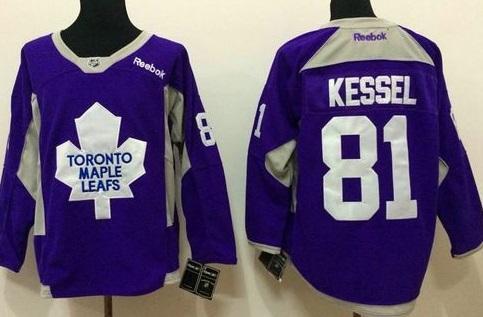 Toronto Maple Leafs #81 Phil Kessel Purple Hockey Fights Cancer Stitched NHL Jersey