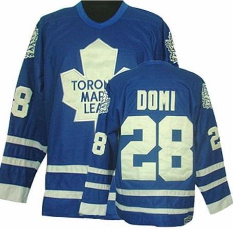 Toronto Maple Leafs #28 Tie Domi Blue CCM Throwback Stitched NHL Jersey
