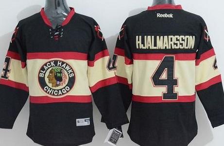 Chicago Blackhawks #4 Niklas Hjalmarsson Black Third Stitched NHL Jersey Chicago Blackhawks #4 Niklas Hjalmarsson Black Third Stitched NHL Jersey