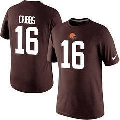 Mens Cleveland Browns #16 Cribbs Pride Name & Number T-Shirt