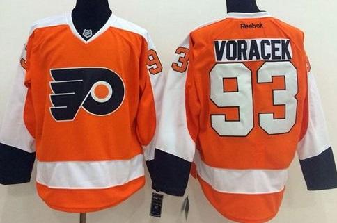 Philadelphia Flyers #93 Jakub Voracek Orange Stitched NHL Jersey