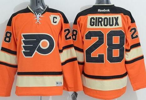 Philadelphia Flyers #28 Claude Giroux Orange Alternate Stitched NHL Jersey