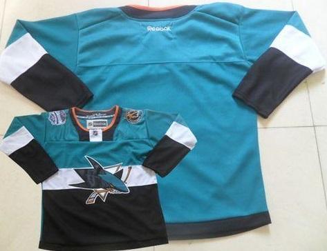 San Jose Sharks Blank Teal Black 2015 Stadium Series Stitched NHL Jersey