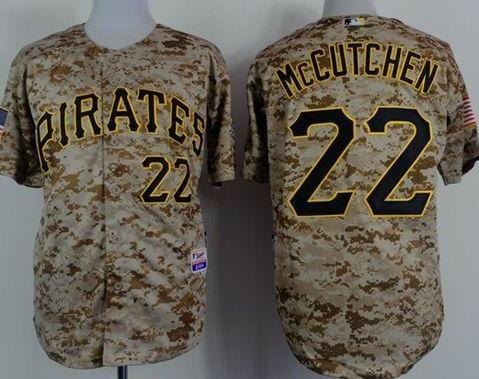 Pittsburgh Pirates #22 Andrew McCutchen Camo Alternate Cool Base Stitched Baseball Jersey
