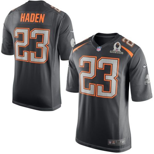 Nike Cleveland Browns #23 Joe Haden Grey Pro Bowl Men's Stitched NFL Elite Team Irvin Jersey