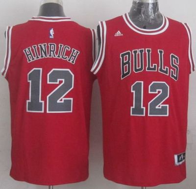 Chicago Bulls #12 Kirk Hinrich Red Stitched Revolution 30 NBA Jersey New Style