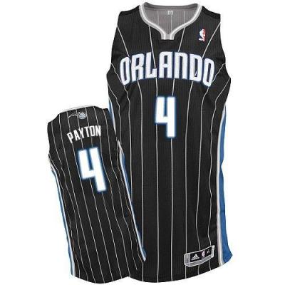 Orlando Magic #4 Elfrid Payton Black Revolution 30 Stitched NBA Jersey