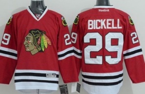 Chicago Blackhawks #29 Bryan Bickell Red Stitched NHL Jersey