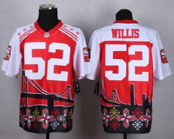 Nike San Francisco 49ers #52 Patrick Willis Red Men's Stitched NFL Elite Noble Fashion Jersey