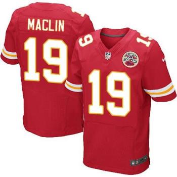 Nike Kansas City Chiefs #19 Jeremy Maclin Red Team Color Men's Stitched NFL Elite Jersey