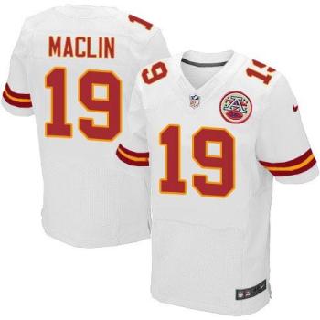 Nike Kansas City Chiefs #19 Jeremy Maclin White Men's Stitched NFL Elite Jersey