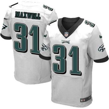 Nike Philadelphia Eagles #31 Byron Maxwell White Men's Stitched NFL Elite Jersey