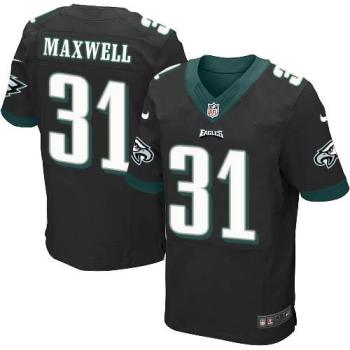Nike Philadelphia Eagles #31 Byron Maxwell Black Alternate NFL Elite Jersey
