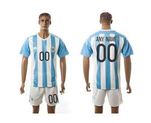 Argentina Personalized Home Soccer Country Jersey