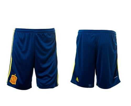 Spain Blue Home Soccer Country Shorts