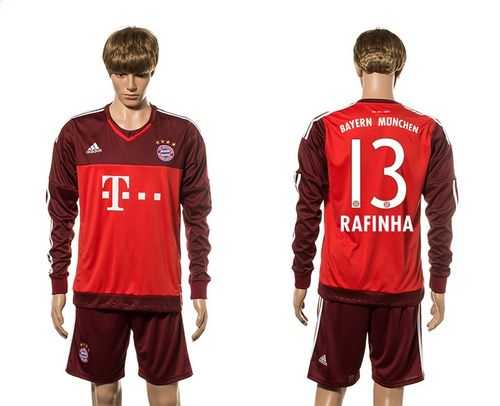 Bayern Munchen #13 Rafinha Goalkeeper Long Sleeves Soccer Club Jersey