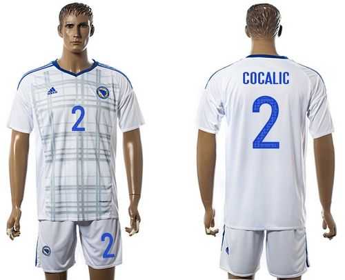 Bosnia Herzegovina #2 Cocalic Away Soccer Country Jersey