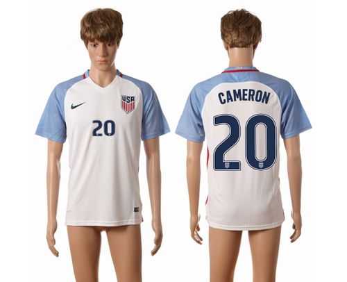 USA #20 Cameron Home Soccer Country Jersey