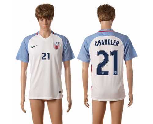 USA #21 Chandler Home Soccer Country Jersey
