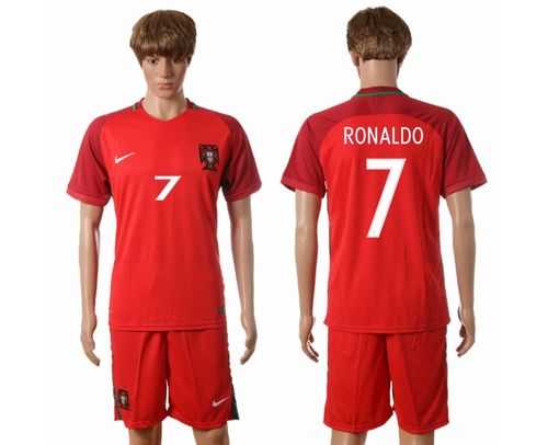 Portugal #7 Ronaldo Home Soccer Country Jersey