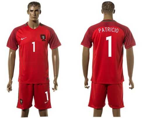 Portugal #1 Patricio Home Soccer Country Jersey