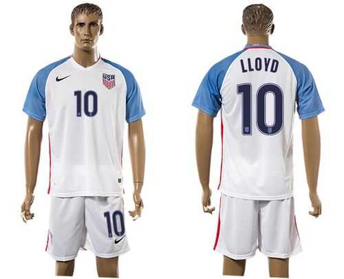 USA #10 Lloyd Home Soccer Country Jersey