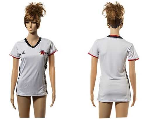 Women's Colombia Blank Away Soccer Country Jersey