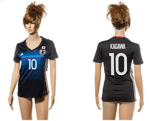 Women's Japan #10 Kagawa Home Soccer Country Jersey