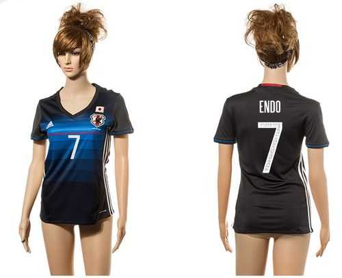 Women's Japan #7 Endo Home Soccer Country Jersey