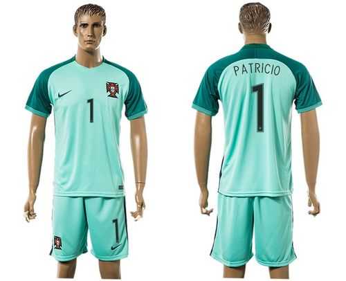 Portugal #1 Patricio Away Soccer Country Jersey