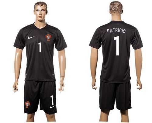 Portugal #1 Patricio SEC Away Soccer Country Jersey