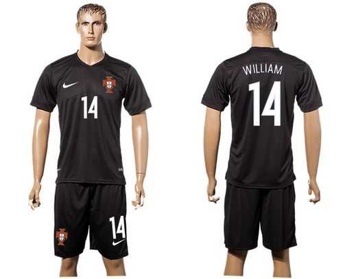 Portugal #14 William SEC Away Soccer Country Jersey