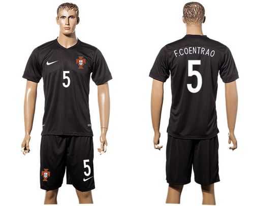 Portugal #5 F.Coentrao SEC Away Soccer Country Jersey