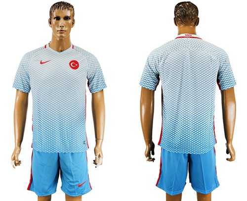 Turkey Blank Away Soccer Country Jersey