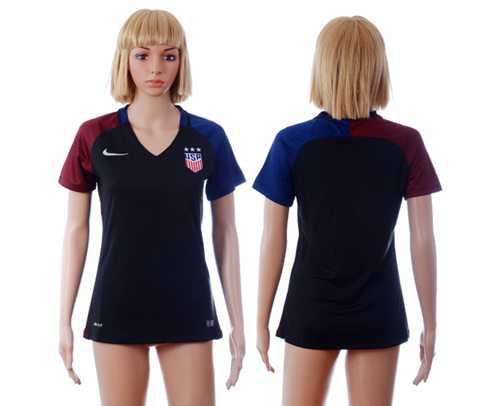 Women's USA Blank Away Soccer Country Jersey