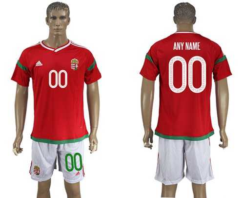 Hungary Personalized Home Soccer Country Jersey
