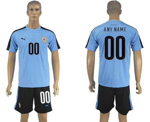 Uruguay Personalized Home Soccer Country Jersey